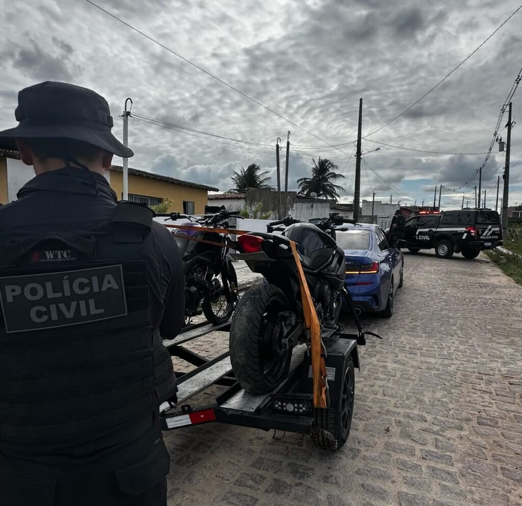 “Operação Zero Grau”: PCRN apreende veículo de luxo e motocicletas esportivas
