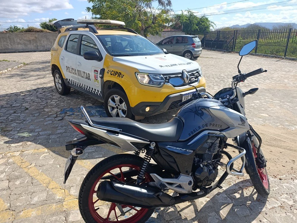 Moto com quase 2 mil infrações e R$ 617 mil em multas é apreendida no RN