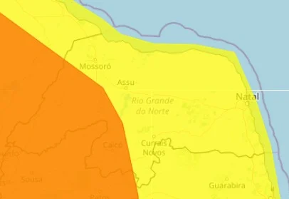 Instituto Nacional de Meteorologia emite alertas de chuvas intensas para o RN nesta terça-feira